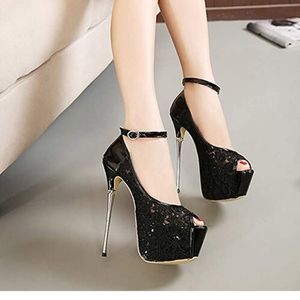 Super high lace heels